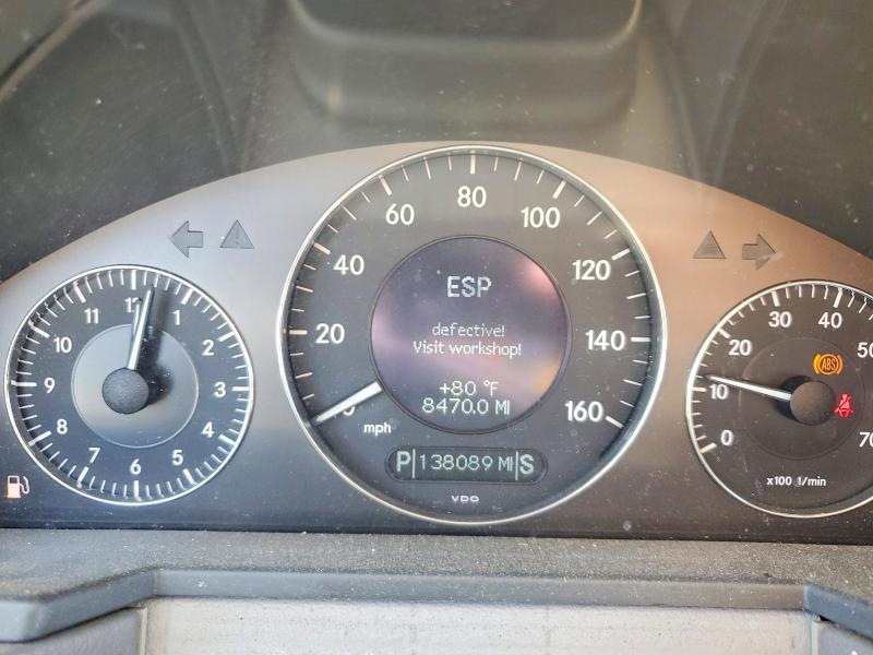 2003 Mercedes-benz E-klasse VIN WDBUF65J43A159508 COPART salvage auction — FRONT END, Ca - Dlr/Dis/Exp Only Salvage Title, sold $350 on 2026-07-08 (photo 9)
