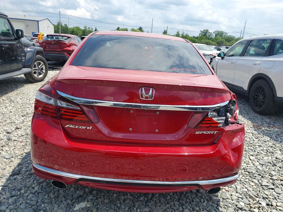 2016 Honda VIN 1HGCR2F59GA049382 COPART salvage auction — REAR END, Ma - Cert Of Title-Reconstrctd Coll, sold $3,050 on 2026-07-06 (photo 6)