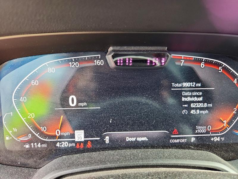 2020 BMW VIN 5UXCW2C08L9A01434 COPART salvage auction — NORMAL WEAR, Il - Certificate Of Title, sold $20,500 on 2026-07-21 (photo 9)