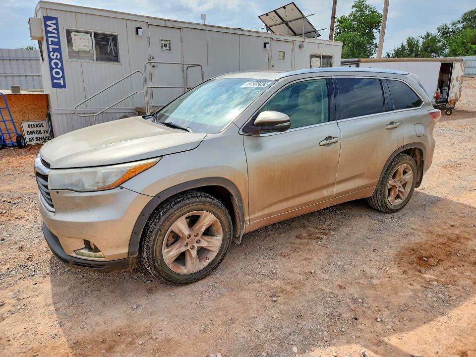 2016 Toyota Highlander VIN 5TDDKRFH6GS230355 COPART salvage auction — REAR END, OK - CERT OF TITLE-SALVAGE, sold $2,400 on 2026-07-28 (photo 1)