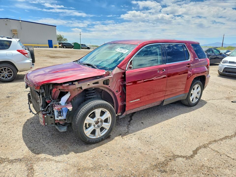 2017 Gmc Terrain VIN 2GKALMEK3H6118645 COPART salvage auction — FRONT END, Az - Cert Of Title - Salvage, sold $1,500 on 2026-07-31 (photo 1)