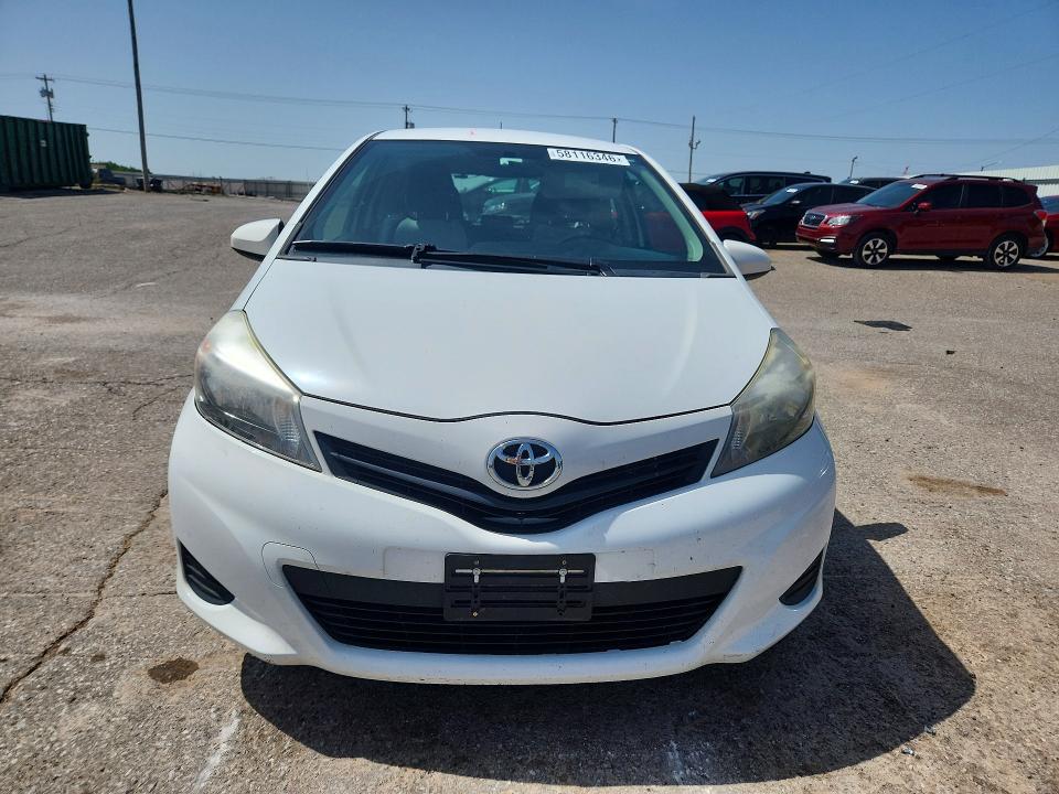 2012 Toyota Yaris VIN JTDJTUD30CD507792 COPART salvage auction — REAR END, Salvage Title, sold $325 on 2026-07-21 (photo 5)