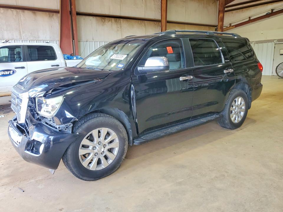 2008 Toyota Sequoia VIN 5TDBY67A88S008035 COPART salvage auction — FRONT END, TX - SALVAGE VEHICLE TITLE (P), sold $3,900 on 2026-07-13 (photo 1)