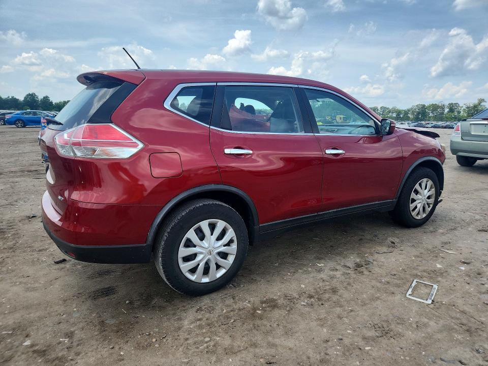 2015 Nissan Rogue VIN KNMAT2MV5FP527514 COPART salvage auction — FRONT END, Va - Cert Of Title - Salvage, sold $1,050 on 2026-07-15 (photo 3)