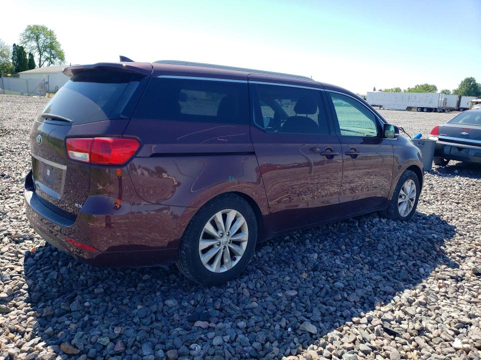 2015 Kia SEDONA VIN KNDMC5C15F6045127 COPART salvage auction — SIDE, IN - CERT OF TITLE-SALVAGE TITLE, sold $900 on 2026-07-07 (photo 3)