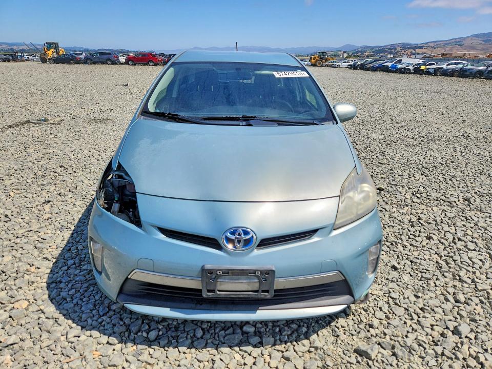 2012 Toyota Prius VIN JTDKN3DP1C3024460 COPART salvage auction — VANDALISM, Ca - Salvage Certificate, sold $4,750 on 2026-07-16 (photo 5)
