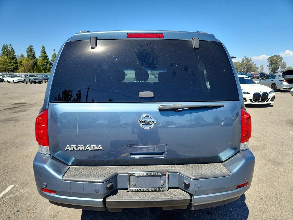 2012 Nissan Armada VIN 5N1AA0ND9CN621396 COPART salvage auction — FRONT END, Ca - Salvage Certificate, sold $650 on 2026-07-02 (photo 6)