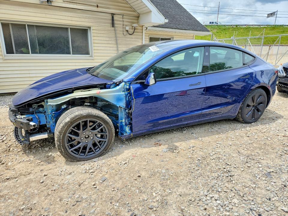 2025 Tesla VIN 5YJ3E1EB5SF951572 COPART salvage auction — FRONT END, Oh - Cert Of Title-Salvage, sold $12,900 on 2026-07-22 (photo 1)