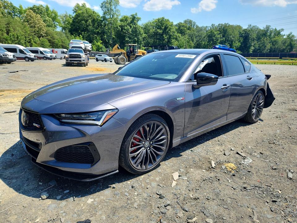 2023 Acura Tlx VIN 19UUB7F02PA003368 COPART salvage auction — REAR END, Md - Cert Of Salvage > 75% Damage, sold $9,600 on 2026-07-31 (photo 1)