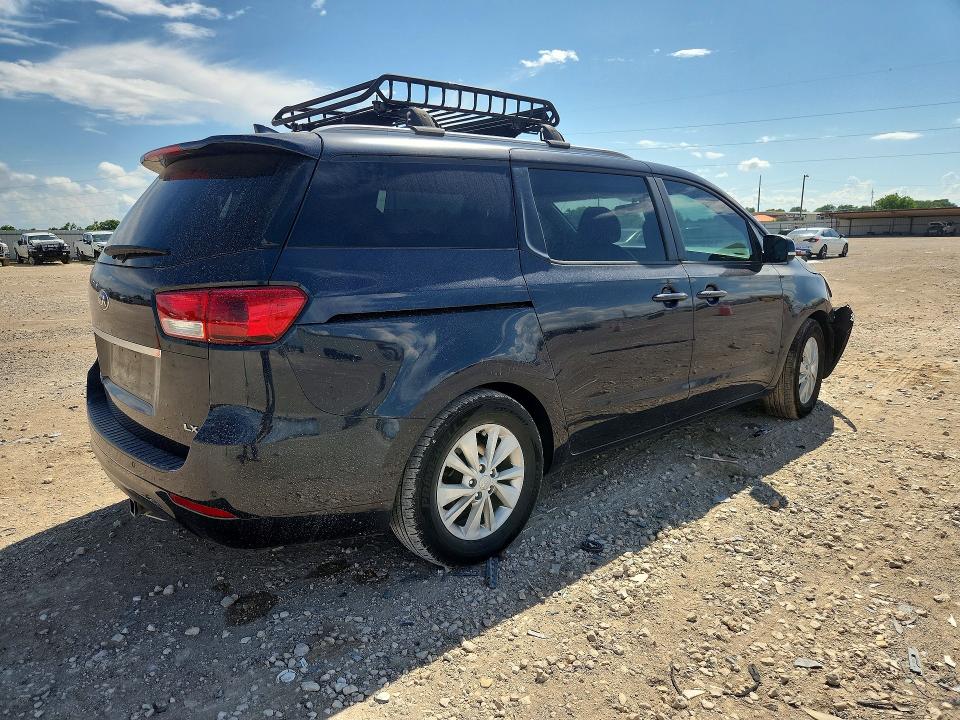 2017 Kia SEDONA VIN KNDMB5C10H6283814 COPART salvage auction — FRONT END, Tx - Salvage Vehicle Title, sold $900 on 2026-07-29 (photo 3)