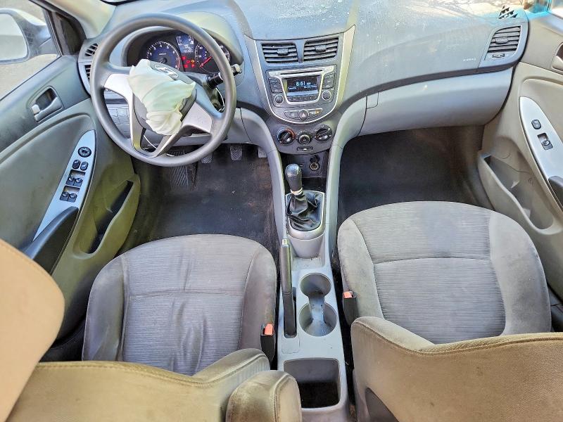 2016 Hyundai Accent VIN KMHCT4AE8GU968352 COPART salvage auction — FRONT END, Vt - Cert Of Title-Salvage Vehicle, sold $175 on 2026-07-13 (photo 8)
