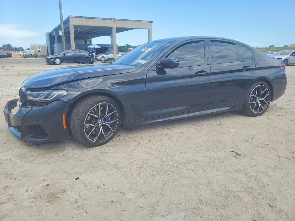 2022 BMW 5er VIN WBA73BJ0XNCK28929 COPART salvage auction — FRONT END, Fl - Cert Of Title Slvg Rebuildable, sold $23,600 on 2026-08-04 (photo 1)