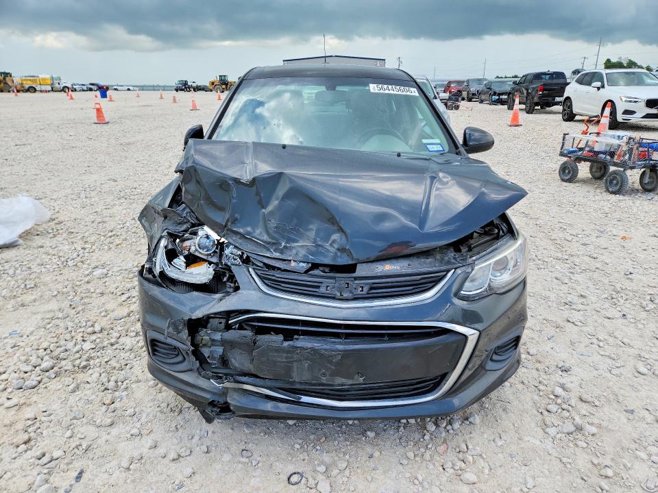 2019 Chevrolet SONIC VIN 1G1JB5SB4K4136985 COPART salvage auction — FRONT END, Tx - Salvage Vehicle Title, sold $175 on 2026-07-09 (photo 5)