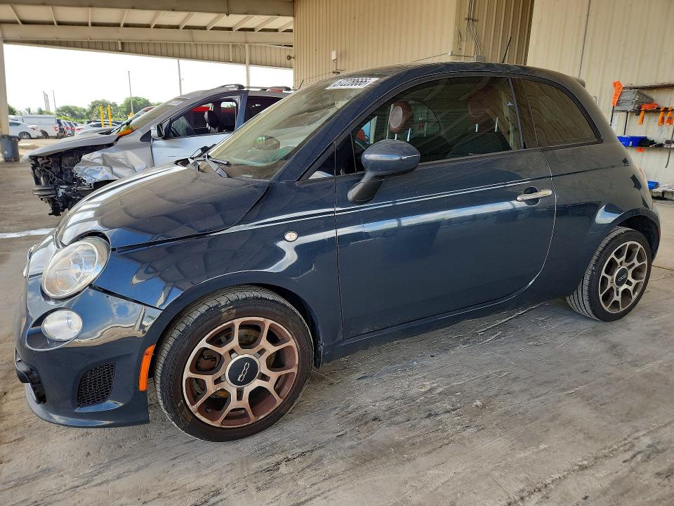 2018 Fiat 500 VIN 3C3CFFKH1JT472038 COPART salvage auction — FRONT END, Fl - Cert Of Title Slvg Rebuildable, sold $550 on 2026-08-12 (photo 1)