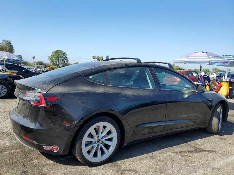 2021 Tesla VIN 5YJ3E1EA1MF072824 COPART salvage auction — FRONT END, CA - SALVAGE CERTIFICATE, sold $5,200 on 2026-07-19 (photo 3)