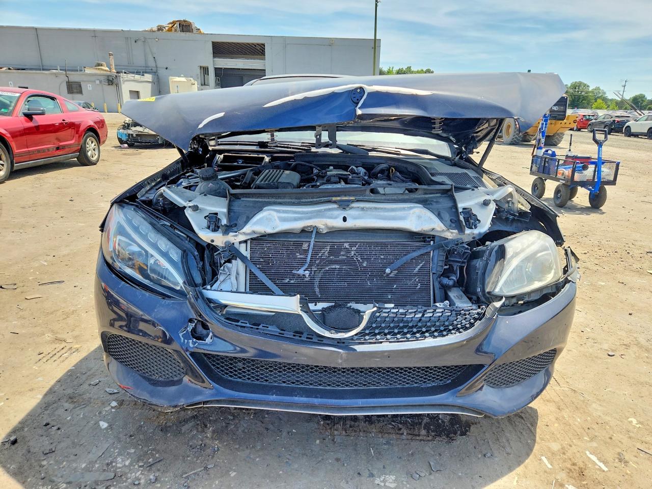 2017 Mercedes-Benz C-Class VIN WDDWJ4KB8HF526663 COPART salvage auction — Front End, WV - CERTIFICATE OF TITLE (P), sold $1,450 on 2026-07-01 (photo 5)