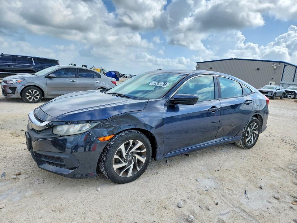 2016 Honda Civic VIN 19XFC2F77GE054110 COPART salvage auction — SIDE, TX - CERTIFICATE OF TITLE (P), sold $2,150 on 2026-07-02 (photo 1)