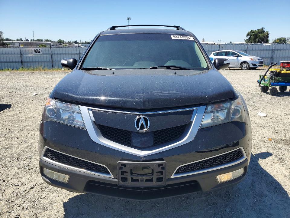 2012 Acura Mdx VIN 2HNYD2H81CH525740 COPART salvage auction — FRONT END, Ca - Salvage Certificate, sold $1,900 on 2026-07-02 (photo 5)