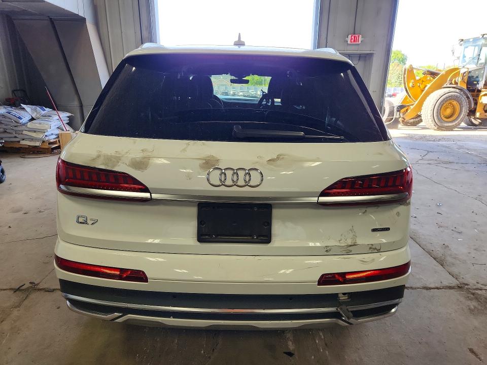 2022 Audi Q7 VIN WA1LJBF75ND022841 COPART salvage auction — VANDALISM, Wi - Junked Vehicle Bill Of Sale, sold $7,600 on 2026-07-13 (photo 6)