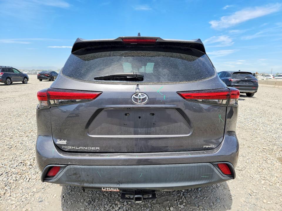 2020 Toyota Highlander VIN 5TDCZRBHXLS012328 COPART salvage auction — REAR END, Co - Salvage Title, sold $12,500 on 2026-07-14 (photo 6)