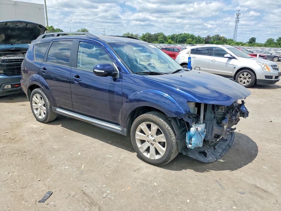 2013 Mitsubishi Outlander VIN JA4JT3AW4DU002455 COPART salvage auction — FRONT END, Va - Cert Of Title - Salvage, sold $225 on 2026-07-08 (photo 4)