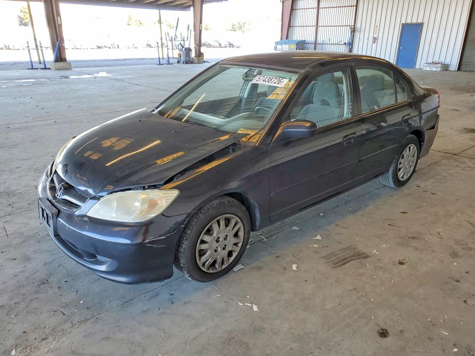 2004 Honda Civic VIN 2HGES16674H540742 COPART salvage auction — FRONT END, Ca - Salvage Certificate, sold $775 on 2026-07-02 (photo 1)