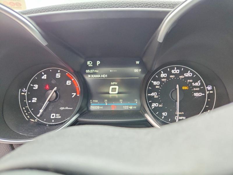 2018 Alfa romeo Giulia VIN ZARFAEBN8J7566189 COPART salvage auction — FRONT END, Tx - Salvage Vehicle Title, sold $2,100 on 2026-07-28 (photo 9)