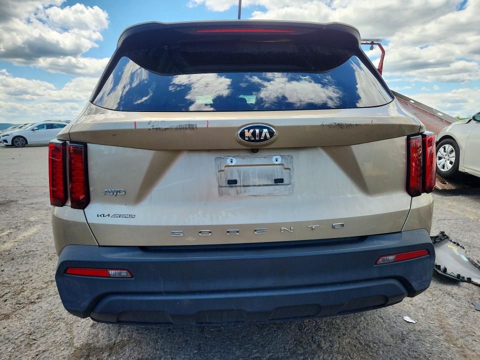 2021 Kia Sorento VIN 5XYRGDLC0MG026940 COPART salvage auction — FRONT END, Pa - Certificate Of Salvage, sold $5,300 on 2026-07-14 (photo 6)