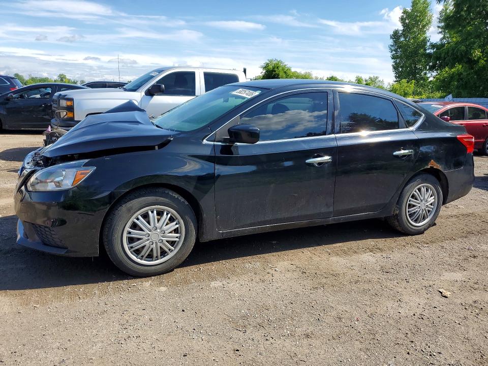 2016 Nissan Sentra VIN 3N1AB7AP2GL648135 COPART salvage auction — FRONT END, On - Permit Irrepairable, sold $575 on 2026-07-02 (photo 1)
