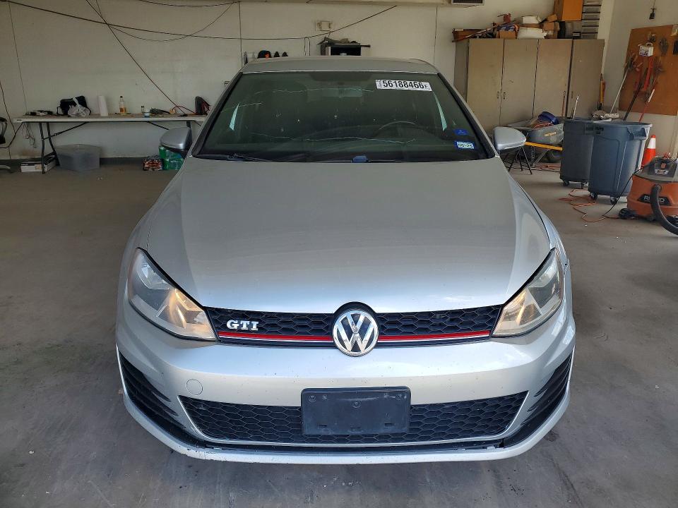 2017 Volkswagen Golf gti VIN 3VW4T7AU8HM056583 COPART salvage auction — REAR END, Tx - Salvage Vehicle Title, sold $5,400 on 2026-07-31 (photo 5)