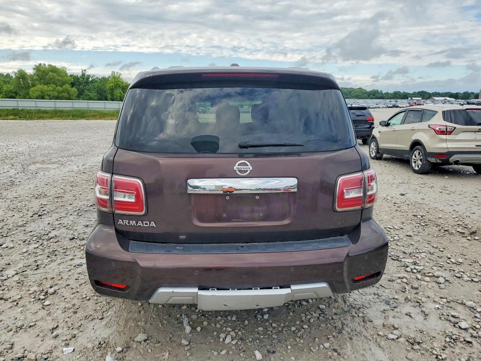 2018 Nissan Armada VIN JN8AY2NC8J9552083 COPART salvage auction — NORMAL WEAR, Mi - Certificate Of Title, sold $4,750 on 2026-07-16 (photo 6)