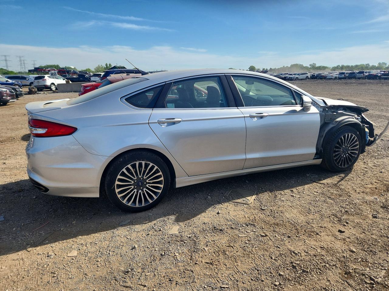 2018 Ford Fusion VIN 3FA6P0D95JR154869 COPART salvage auction — Front End, IL - SALVAGE CERTIFICATE, sold $2,600 on 2026-07-09 (photo 3)