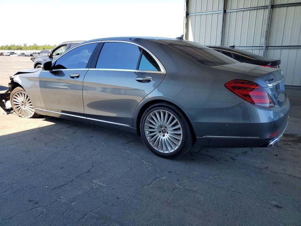 2018 Mercedes-benz S-klasse VIN WDDUG8DB1JA398585 COPART salvage auction — FRONT END, Ca - Salvage Certificate, sold $12,100 on 2026-07-16 (photo 2)