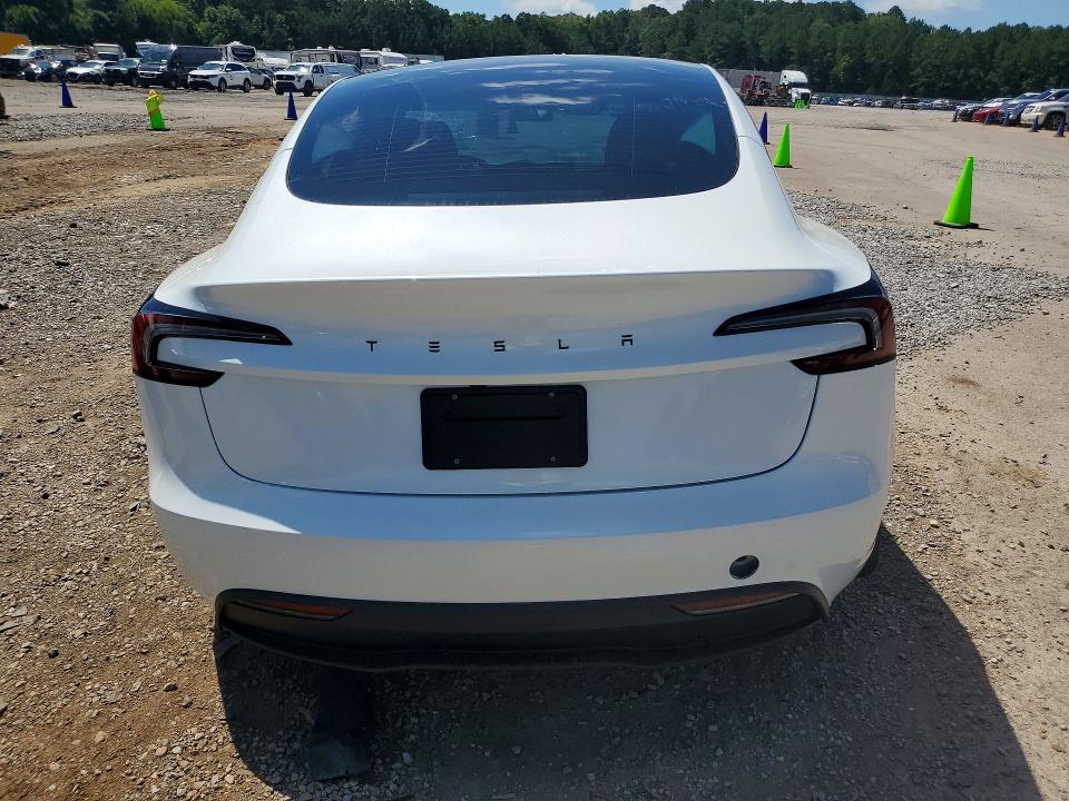 2026 Tesla Model 3 VIN 5YJ3E1EA6TF118193 COPART salvage auction — ROLLOVER, Ms - Cert Of Title-Salvaged, sold $7,800 on 2026-07-10 (photo 6)