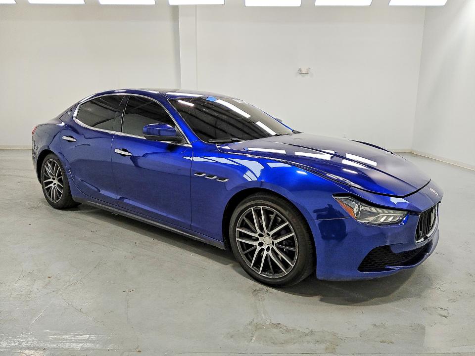 2017 Maserati Ghibli VIN ZAM57RTA2H1216797 COPART salvage auction — FRONT END, IN - CERTIFICATE OF TITLE, sold $3,550 on 2026-08-06 (photo 4)