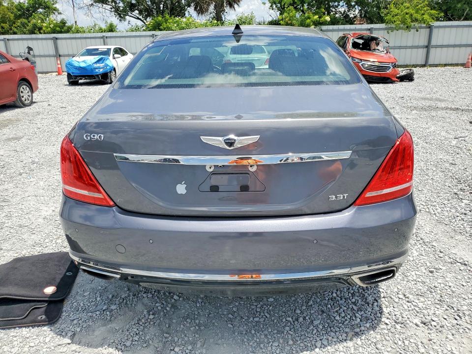 2017 Genesis VIN KMHG34JA0HU022990 COPART salvage auction — MINOR DENT/SCRATCHES, Fl - Certificate Of Title, sold $7,900 on 2026-07-08 (photo 6)