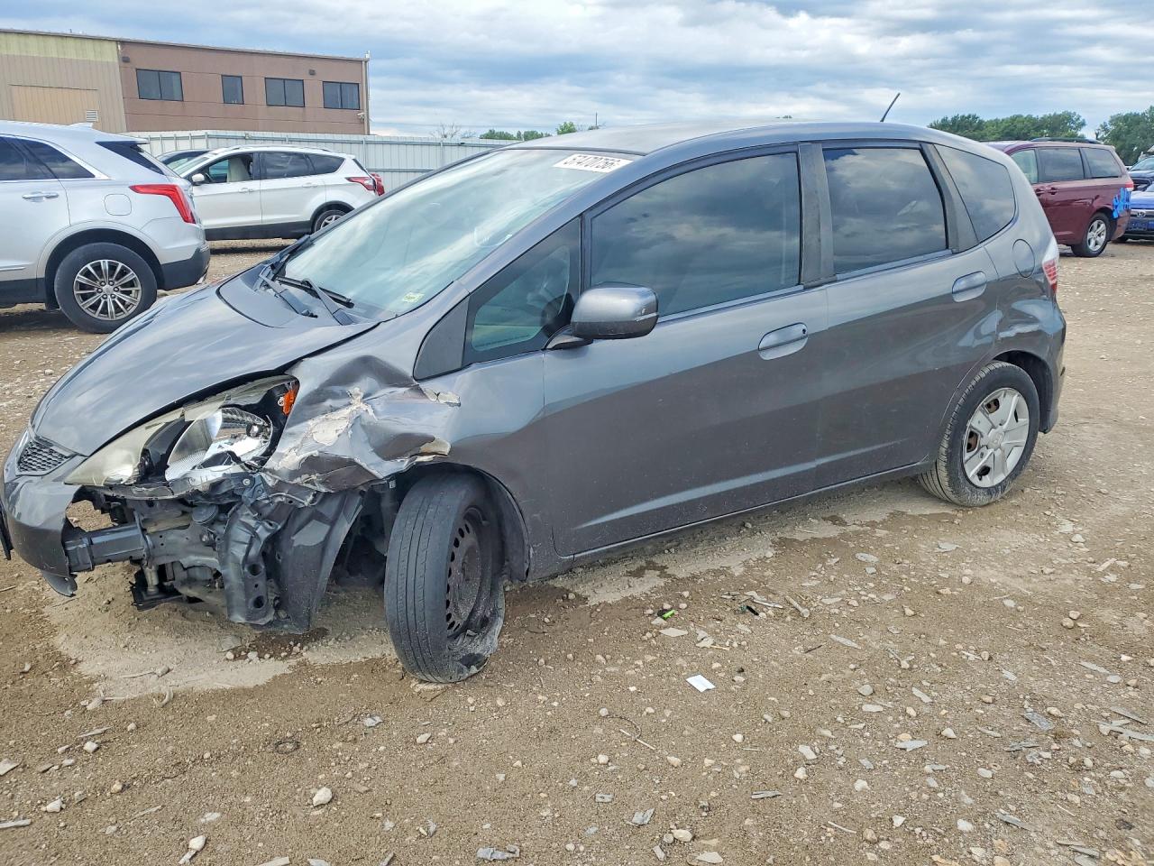 2013 Honda Fit VIN JHMGE8H34DC021112 COPART salvage auction — Front End, KS - CERT OF TITLE-SALVAGE, sold $525 on 2026-07-09 (photo 1)