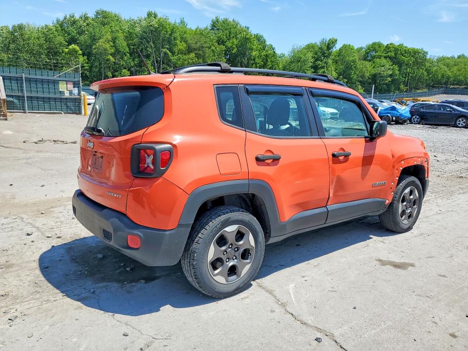 2015 Jeep Renegade VIN ZACCJBAHXFPC02910 COPART salvage auction — SIDE, Pa - Certificate Of Salvage, sold $2,200 on 2026-07-15 (photo 3)