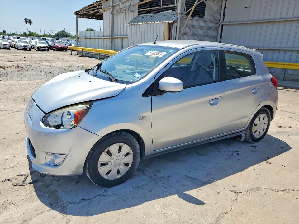 2014 Mitsubishi Mirage VIN ML32A3HJ0EH023777 COPART salvage auction — FRONT END, Tx - Salvage Vehicle Title, sold $550 on 2026-07-28 (photo 1)