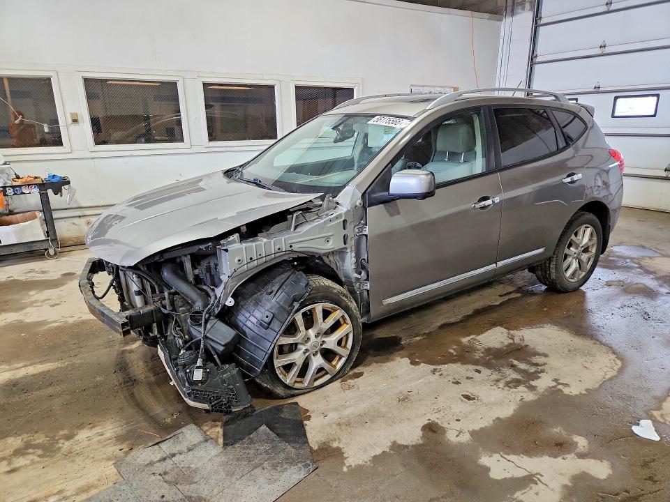 2013 Nissan Rogue VIN JN8AS5MV0DW646387 COPART salvage auction — FRONT END, Mn - Cert Of Title-Prior Salvage, sold $1,150 on 2026-07-07 (photo 1)