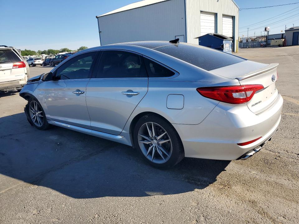 2015 Hyundai Sonata VIN 5NPE34AB0FH071859 COPART salvage auction — FRONT END, Id - Salvage Certificate Of Title, sold $1,350 on 2026-08-21 (photo 2)