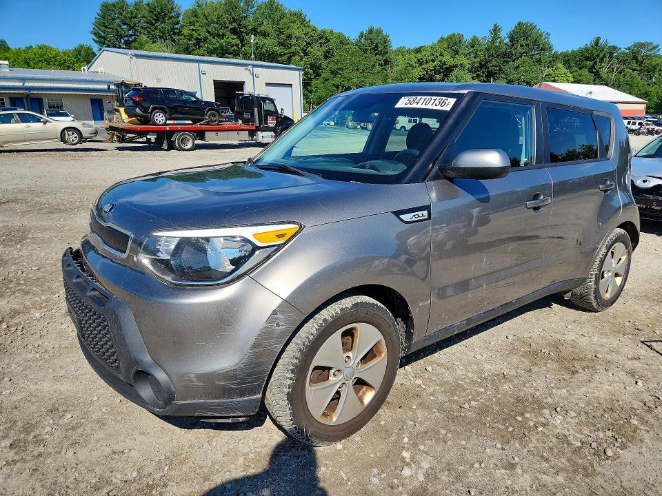 2015 Kia Soul VIN KNDJN2A20F7179125 COPART salvage auction — FRONT END, MA - CERT OF TITLE-RECONSTRCTD COLL, sold $750 on 2026-07-20 (photo 1)