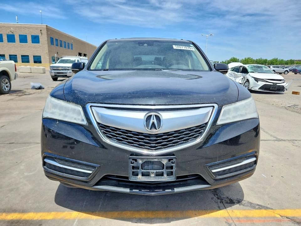 2016 Acura Mdx VIN 5FRYD4H41GB036683 COPART salvage auction — FRONT END, Co - Certificate Of Title, sold $2,500 on 2026-08-03 (photo 5)