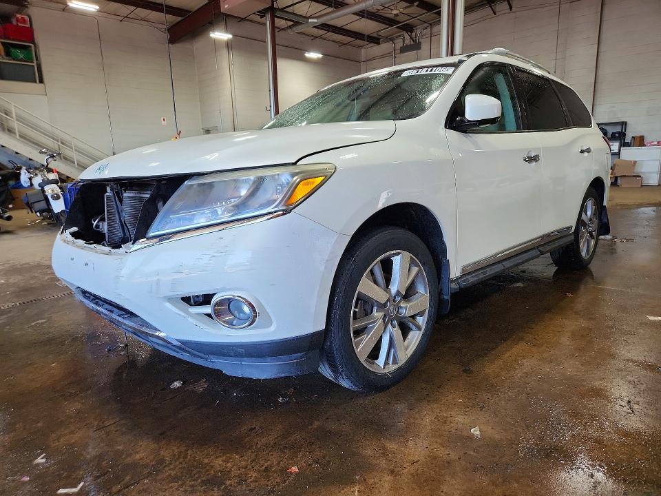 2015 Nissan Pathfinder VIN 5N1AR2MMXFC604399 COPART salvage auction — STRIPPED, CT - CERTIFICATE OF TITLE, sold $450 on 2026-07-09 (photo 1)