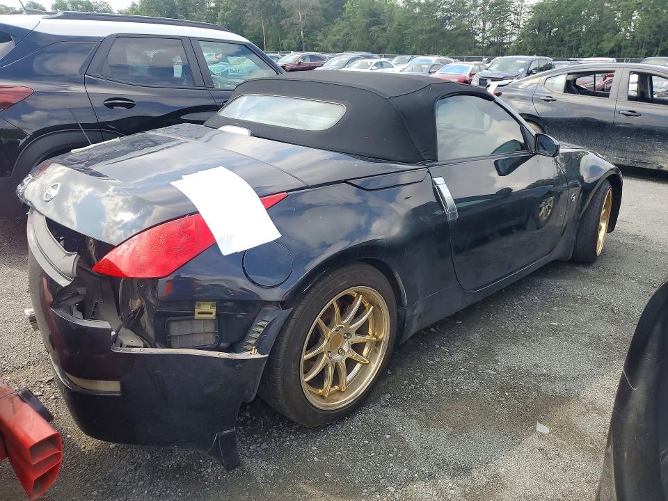 2006 Nissan 350z VIN JN1AZ36A56M453238 COPART salvage auction — REAR END, Md - Cert Of Salvage > 75% Damage, sold $550 on 2026-07-21 (photo 3)