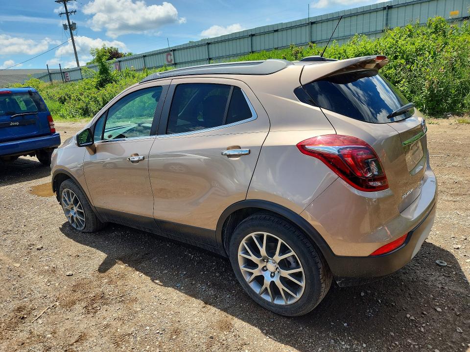 2018 Buick Encore VIN KL4CJ1SB9JB578094 COPART salvage auction — FRONT END, Mi - Certificate Of Title, sold $5,700 on 2026-07-15 (photo 2)