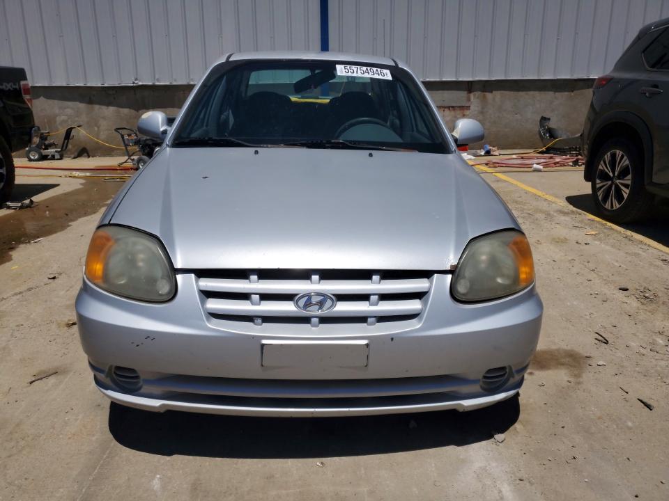 2005 Hyundai Accent VIN KMHCG45C75U661331 COPART salvage auction — REAR END, Ky - Bill Of Sale/Part Only/No Titl, sold $300 on 2026-07-15 (photo 5)