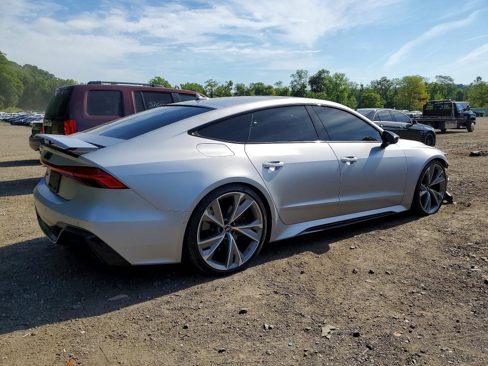 2021 Audi S7 VIN WUAPCBF24MN901264 COPART salvage auction — FRONT END, Ny - Mv-907A Salvage Certificate, sold $30,000 on 2026-07-16 (photo 3)