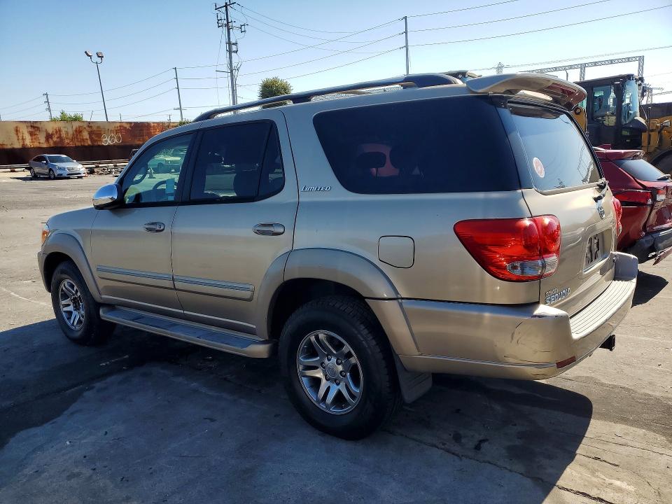 2007 Toyota Sequoia VIN 5TDZT38A67S295352 COPART salvage auction — MECHANICAL, Ca - Salvage Certificate, sold $1,100 on 2026-07-08 (photo 2)