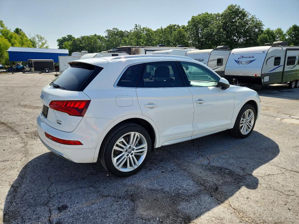 2018 Audi Q5 VIN WA1CNAFY7J2185939 COPART salvage auction — HAIL, Mo - Salvage Certificate Of Title, sold $5,500 on 2026-07-29 (photo 3)